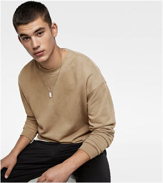 Basic Ribbed Sweatshirt