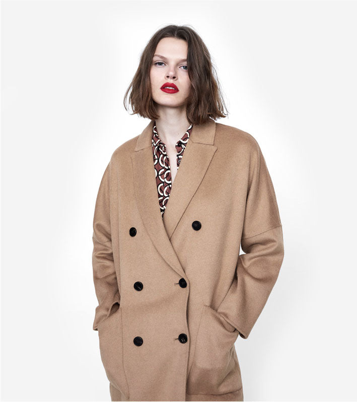 Oversized Double-Breasted Coat