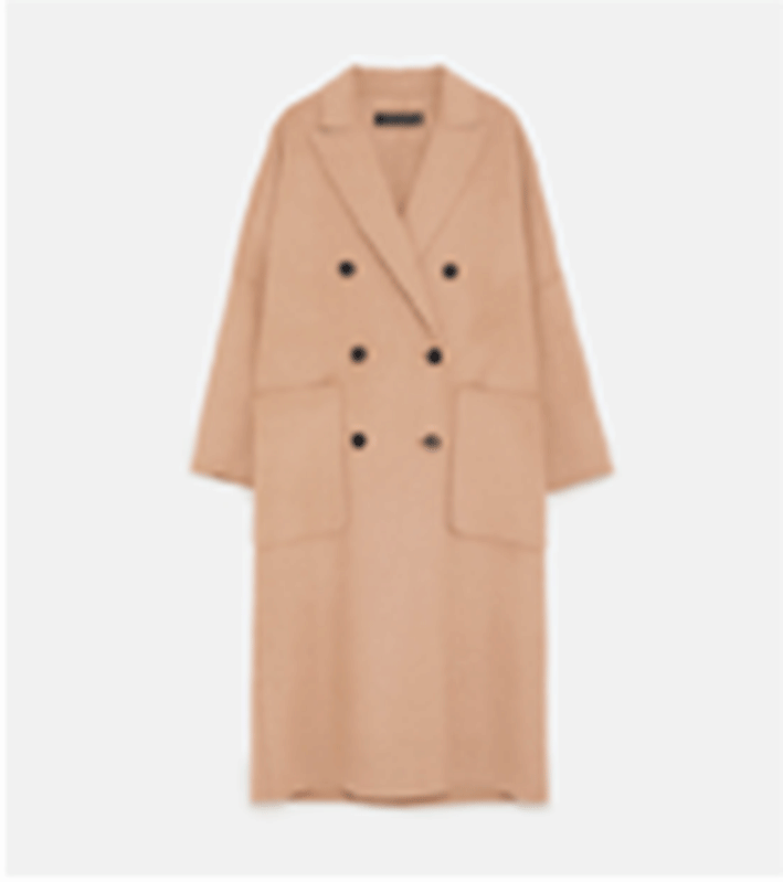 Oversized Double-Breasted Coat