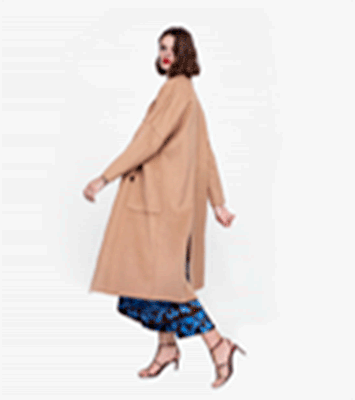Oversized Double-Breasted Coat