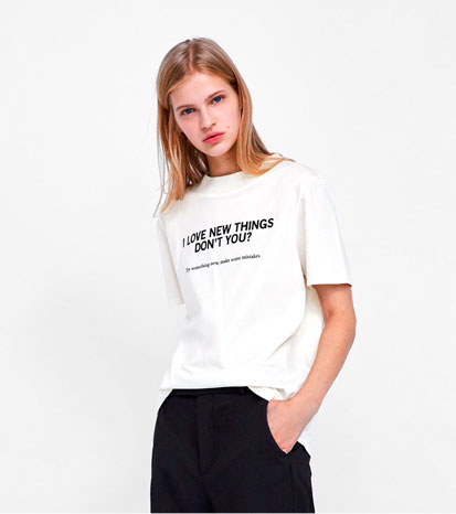 T-Shirt With Slogan