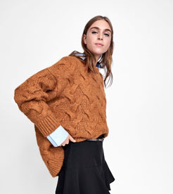 Cable-Knit Sweater